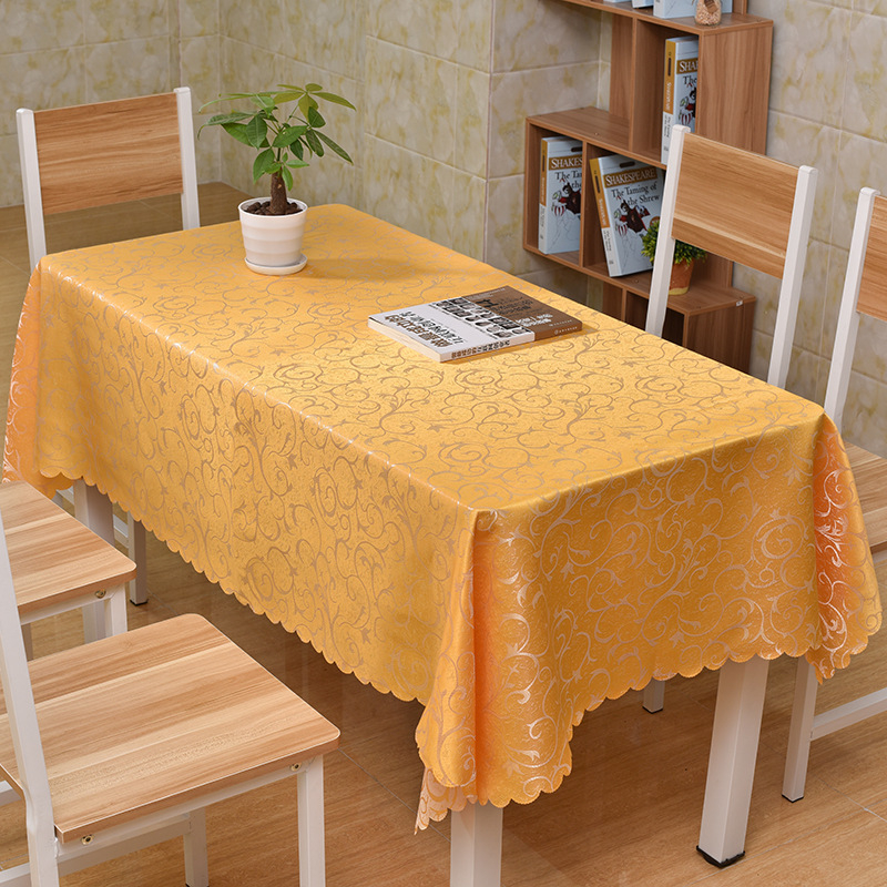 Pravokutni jacquard stolnjak za hotele i restorane, moderan minimalistički dizajn, poliester, otporan na prašinu i dekorativni pokrivač stola