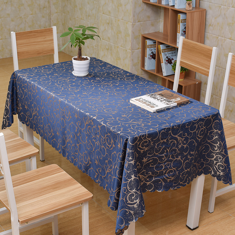 Pravokutni jacquard stolnjak za hotele i restorane, moderan minimalistički dizajn, poliester, otporan na prašinu i dekorativni pokrivač stola