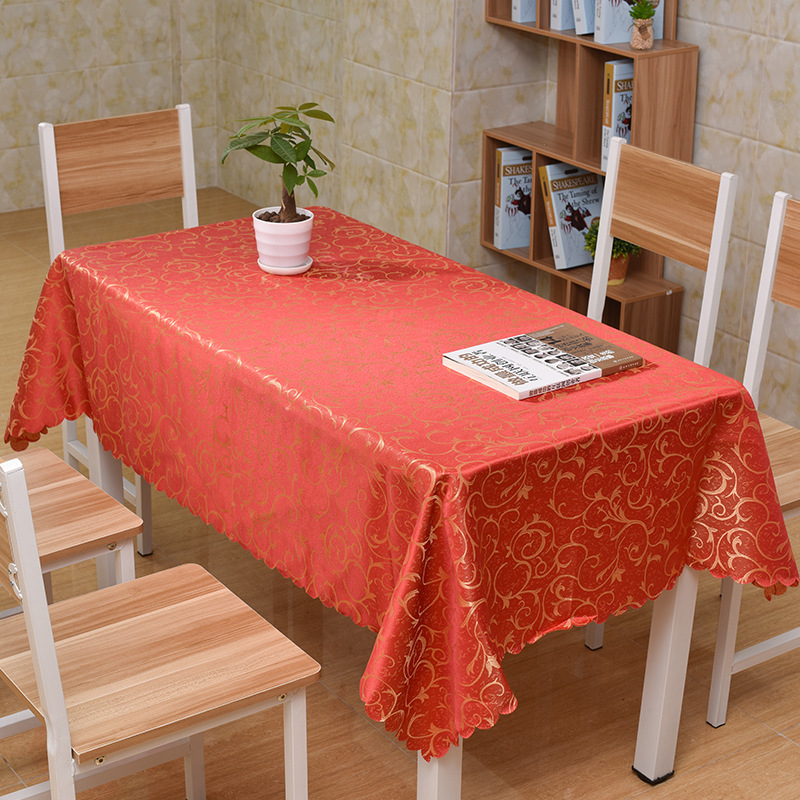 Pravokutni jacquard stolnjak za hotele i restorane, moderan minimalistički dizajn, poliester, otporan na prašinu i dekorativni pokrivač stola