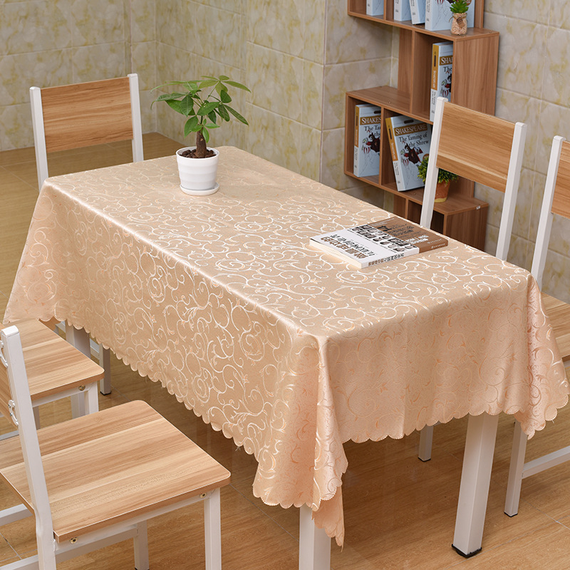 Pravokutni jacquard stolnjak za hotele i restorane, moderan minimalistički dizajn, poliester, otporan na prašinu i dekorativni pokrivač stola