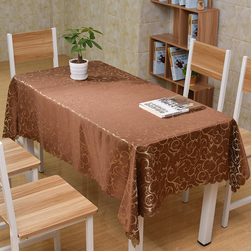 Pravokutni jacquard stolnjak za hotele i restorane, moderan minimalistički dizajn, poliester, otporan na prašinu i dekorativni pokrivač stola