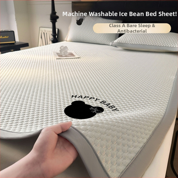 Jääsatiin voodimadratsi komplekt - kokkusõlmitav, trükitud kude, viskoos kiud