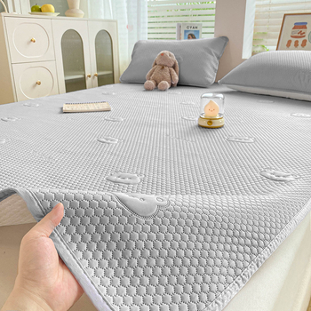 Jääsatiin voodimadratsi komplekt - kokkusõlmitav, trükitud kude, viskoos kiud