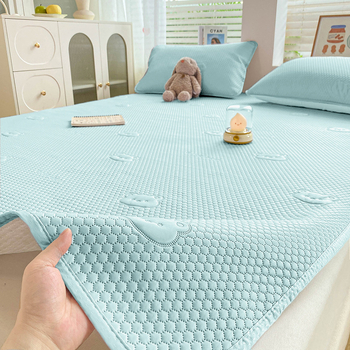 Jääsatiin voodimadratsi komplekt - kokkusõlmitav, trükitud kude, viskoos kiud