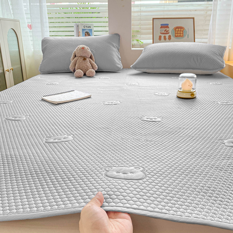 Jääsatiin voodimadratsi komplekt - kokkusõlmitav, trükitud kude, viskoos kiud