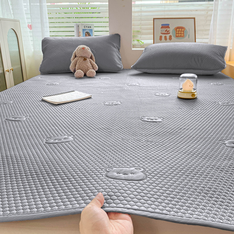 Jääsatiin voodimadratsi komplekt - kokkusõlmitav, trükitud kude, viskoos kiud