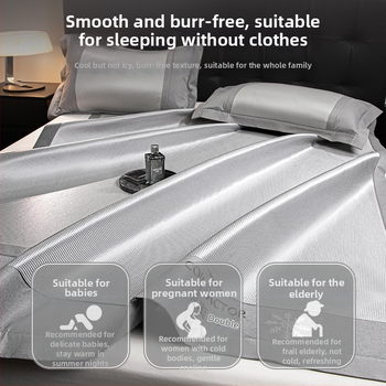 Antibakteriaalne jääsilk mattide komplekt, ema ja lapse klass, kokkupandav, masinaga pestav, tikitud