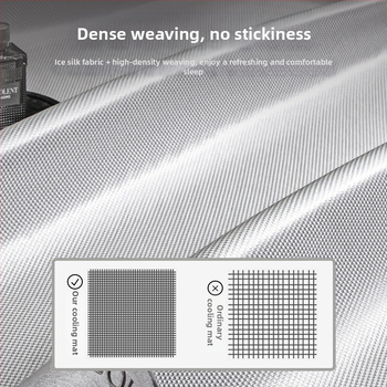 Antibakteriaalne jääsilk mattide komplekt, ema ja lapse klass, kokkupandav, masinaga pestav, tikitud