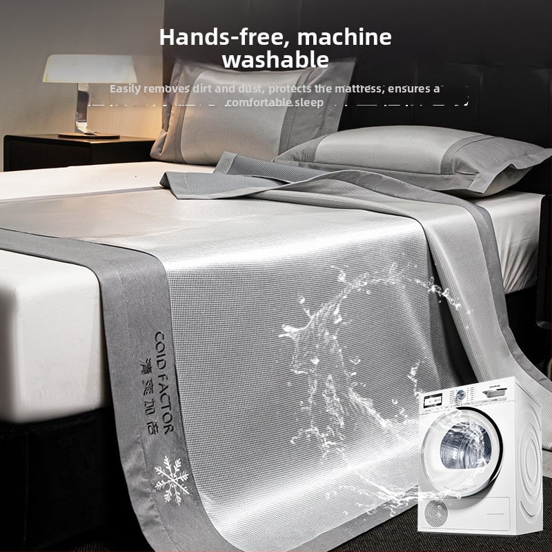 Antibakteriaalne jääsilk mattide komplekt, ema ja lapse klass, kokkupandav, masinaga pestav, tikitud