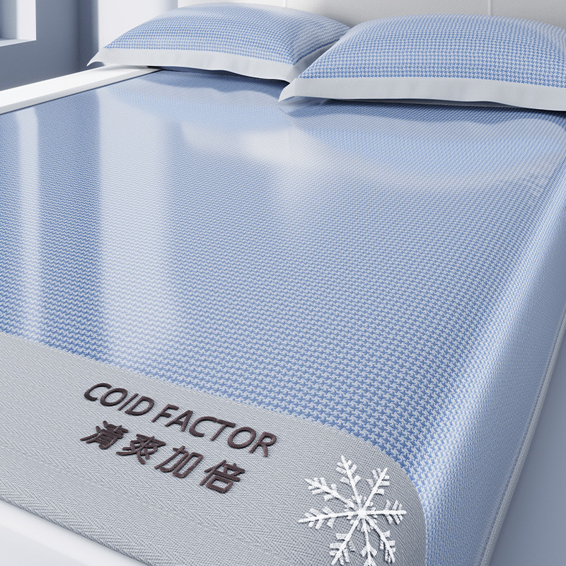 Antibakteriaalne jääsilk mattide komplekt, ema ja lapse klass, kokkupandav, masinaga pestav, tikitud