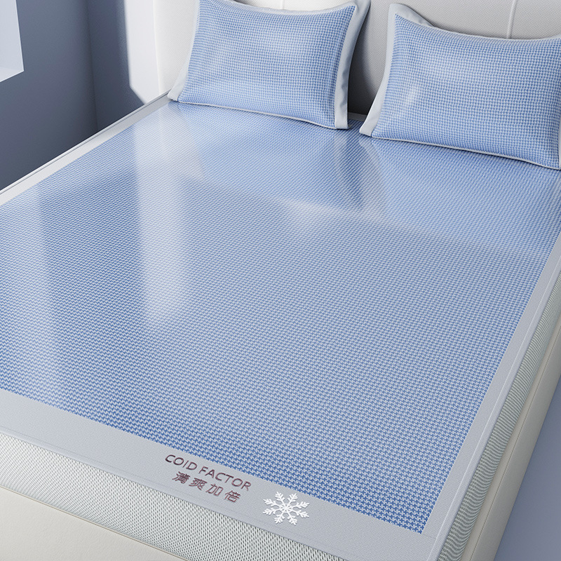 Antibakteriaalne jääsilk mattide komplekt, ema ja lapse klass, kokkupandav, masinaga pestav, tikitud