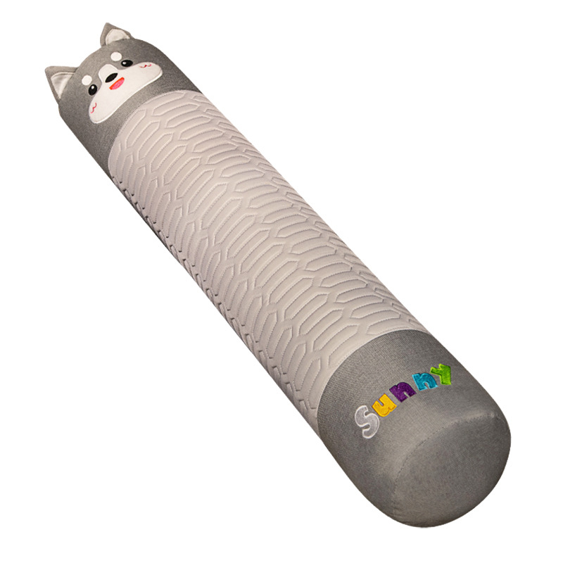 Cilindrični jastuk za bočno spavanje, plišna navlaka, PP pamuk punjenje, uzorak slatkih životinja, izvezen i šiveni materijali, crtić stil