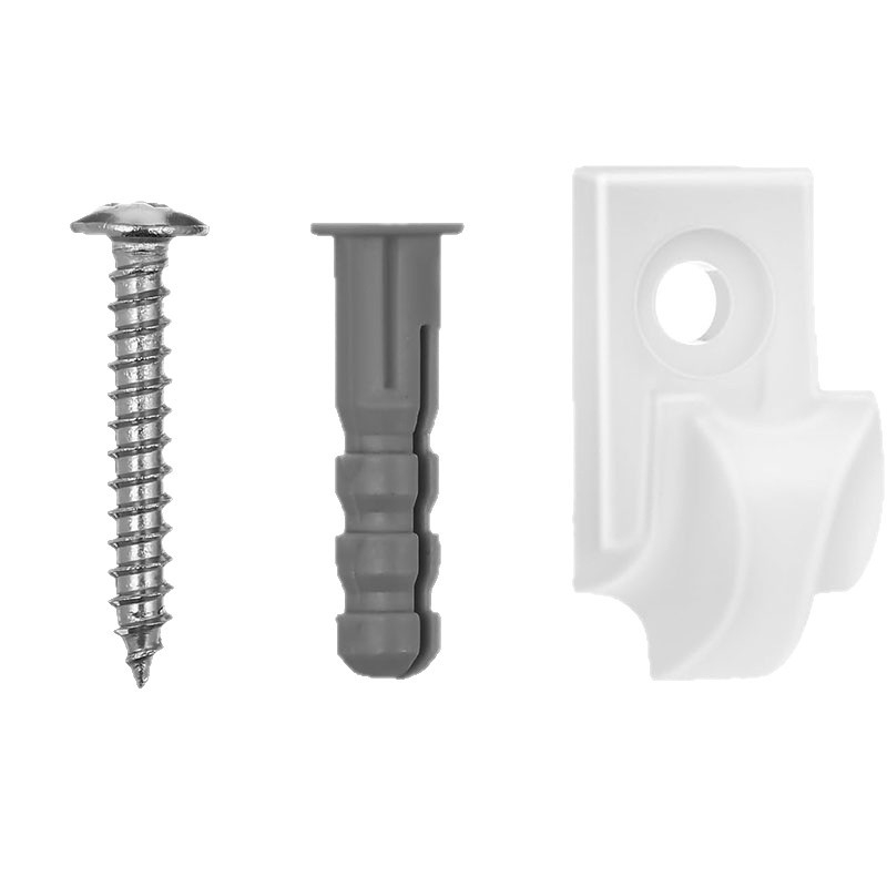 ABS υλικό, βιδωτός γάντζος για φωτιστικά καλώδια και κρεμάστρες φυτών; μοντέρνος μινιμαλιστικός σχεδιασμός, φορτίο έως 2 kg