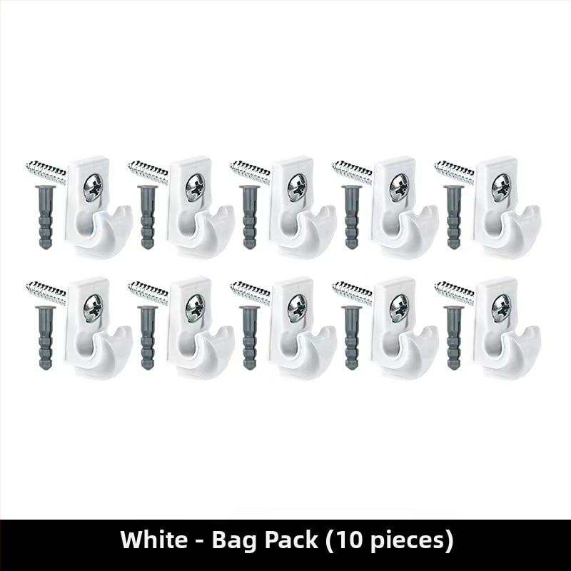 ABS υλικό, βιδωτός γάντζος για φωτιστικά καλώδια και κρεμάστρες φυτών; μοντέρνος μινιμαλιστικός σχεδιασμός, φορτίο έως 2 kg