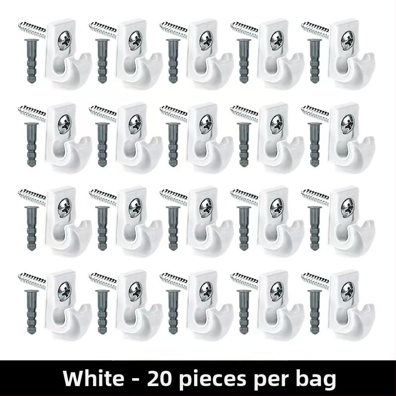 ABS υλικό, βιδωτός γάντζος για φωτιστικά καλώδια και κρεμάστρες φυτών; μοντέρνος μινιμαλιστικός σχεδιασμός, φορτίο έως 2 kg