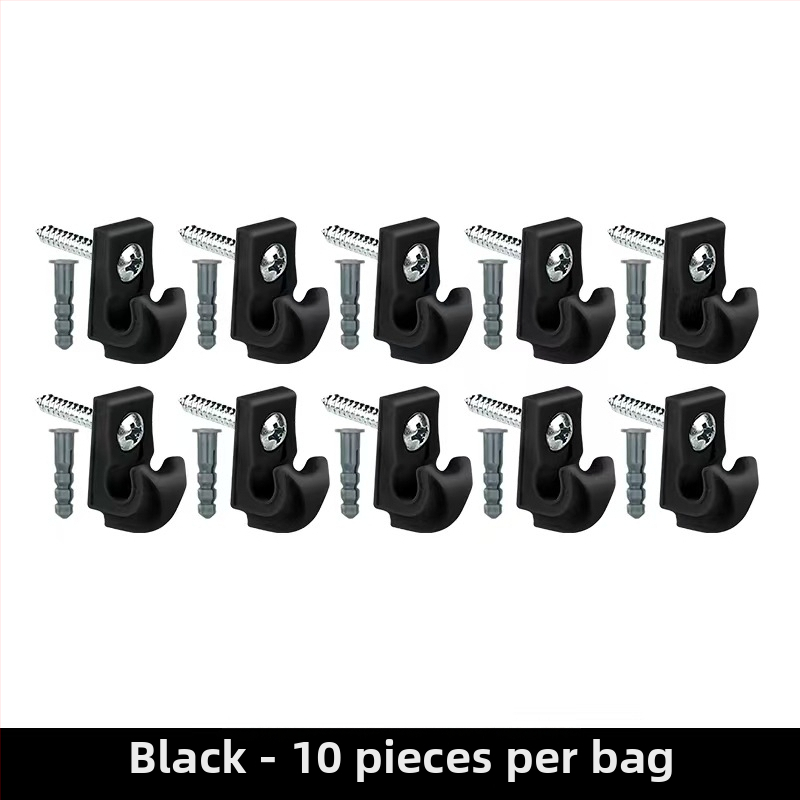 ABS υλικό, βιδωτός γάντζος για φωτιστικά καλώδια και κρεμάστρες φυτών; μοντέρνος μινιμαλιστικός σχεδιασμός, φορτίο έως 2 kg