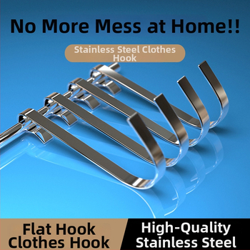 Roostevabast terasest riidehaak, mitme rea disain, kaasaegne minimalistlik stiil, kandevõime 1–3 kg