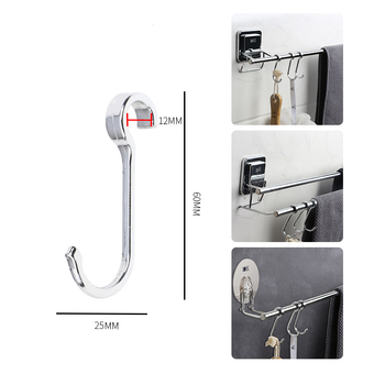 Roostevabast terasest riidehaak, mitme rea disain, kaasaegne minimalistlik stiil, kandevõime 1–3 kg