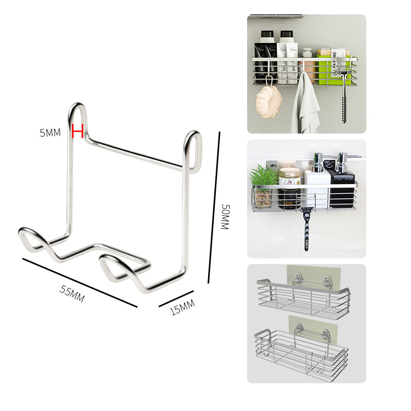 Roostevabast terasest riidehaak, mitme rea disain, kaasaegne minimalistlik stiil, kandevõime 1–3 kg