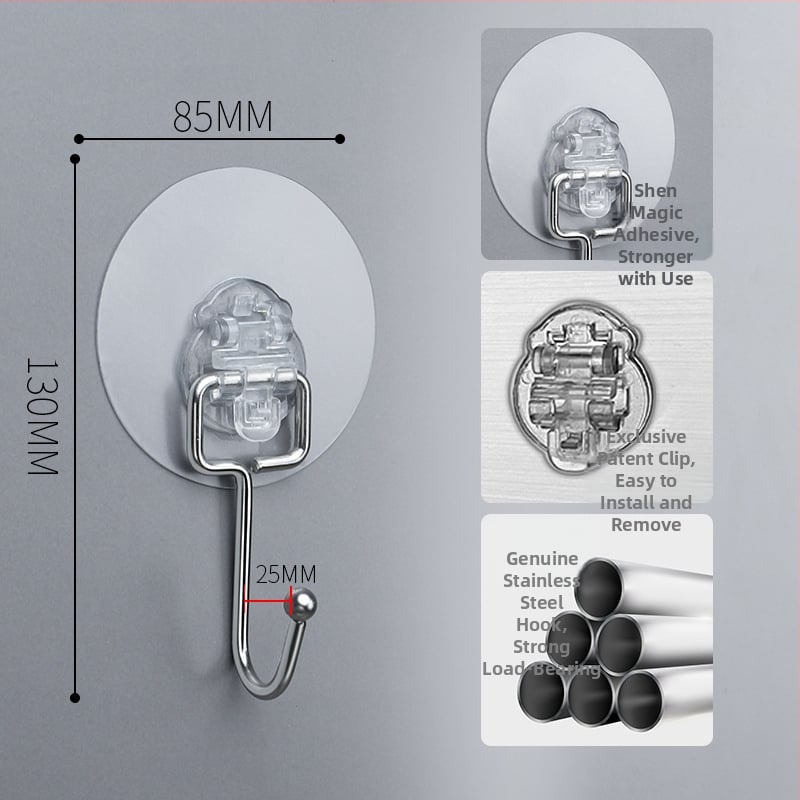 Roostevabast terasest riidehaak, mitme rea disain, kaasaegne minimalistlik stiil, kandevõime 1–3 kg
