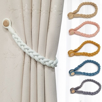 Držač zavjesa s magnetskim kopčom u japanskom stilu, konopni remen, moderni minimalistički stil, bez bušenja; Materijal: Drugo; Kategorija: Držači zavjesa; Bez prilagođavanja