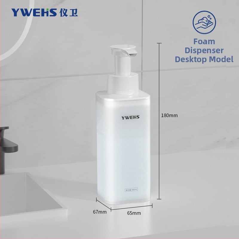 Fali szappanadagoló hotelfürdőhöz – pumpás habadagoló, ABS, 600 g, injektív öntés, könnyű luxus stílus