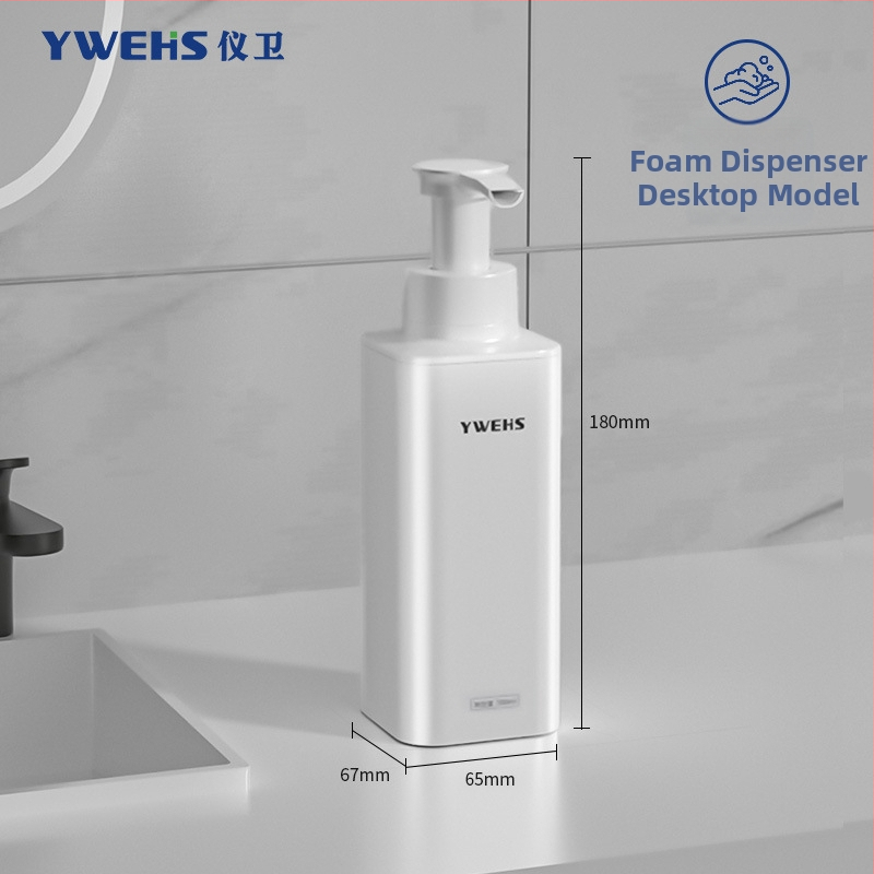 Fali szappanadagoló hotelfürdőhöz – pumpás habadagoló, ABS, 600 g, injektív öntés, könnyű luxus stílus