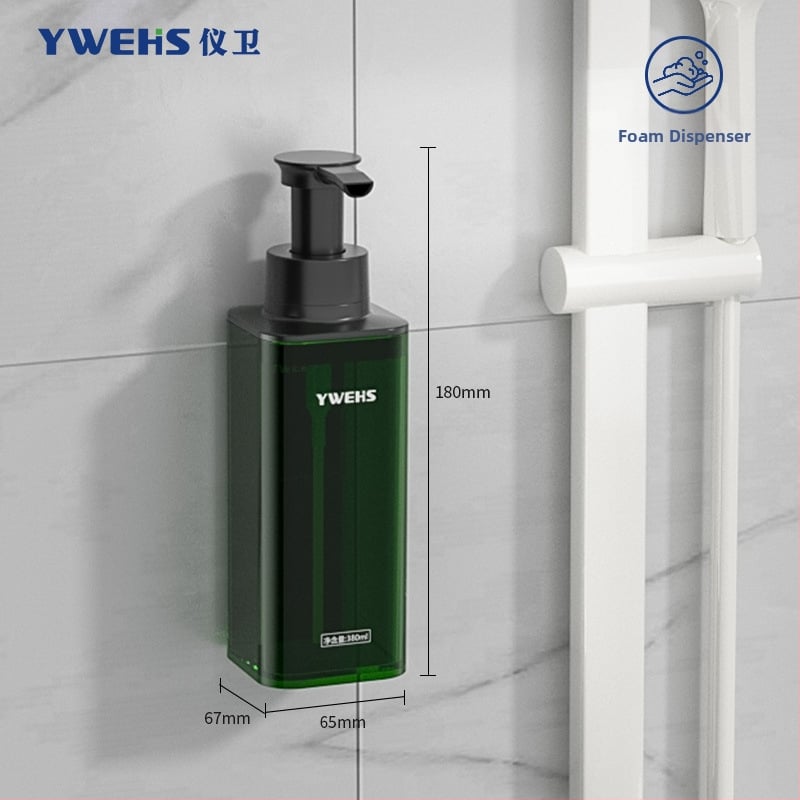 Fali szappanadagoló hotelfürdőhöz – pumpás habadagoló, ABS, 600 g, injektív öntés, könnyű luxus stílus