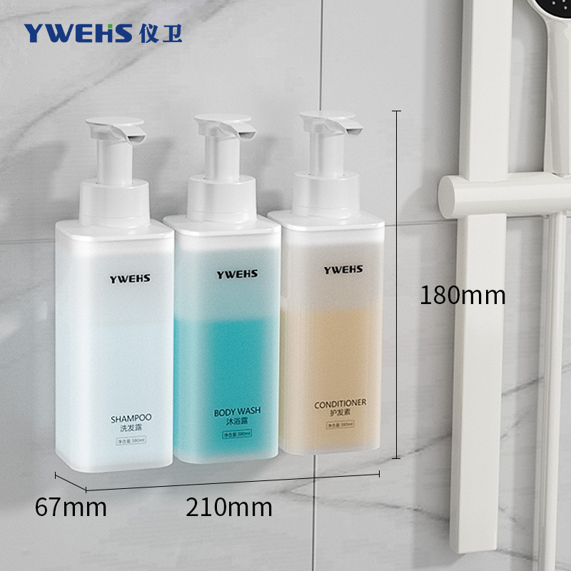 Fali szappanadagoló hotelfürdőhöz – pumpás habadagoló, ABS, 600 g, injektív öntés, könnyű luxus stílus