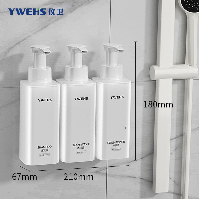 Fali szappanadagoló hotelfürdőhöz – pumpás habadagoló, ABS, 600 g, injektív öntés, könnyű luxus stílus