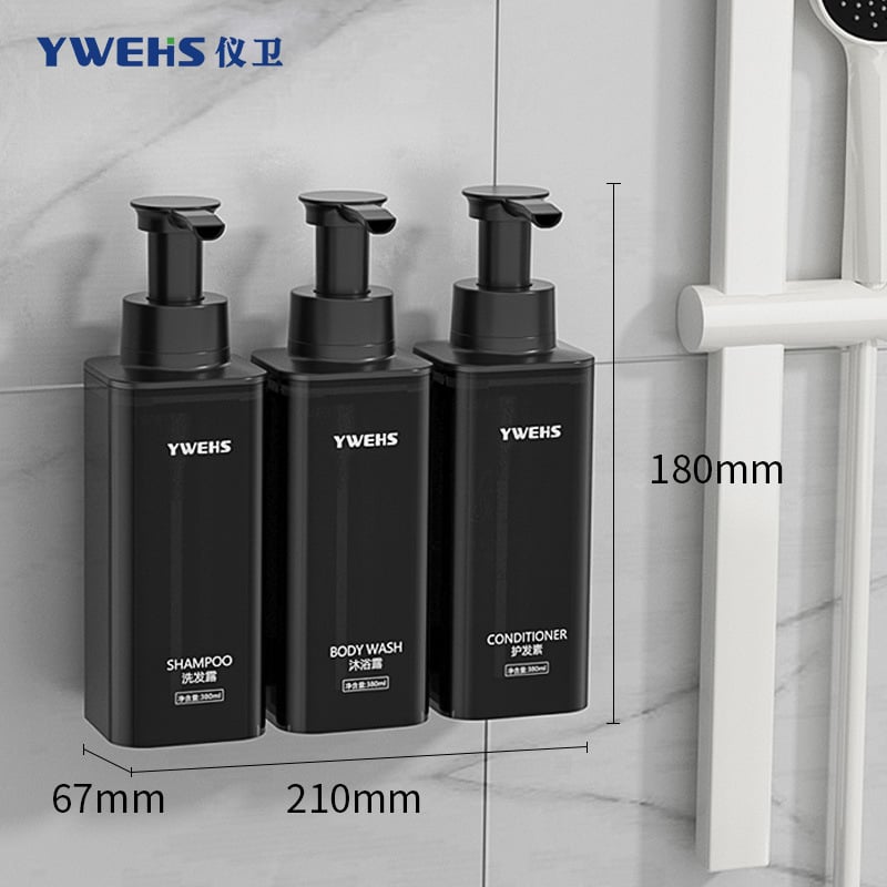 Fali szappanadagoló hotelfürdőhöz – pumpás habadagoló, ABS, 600 g, injektív öntés, könnyű luxus stílus