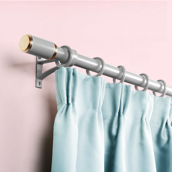 Šip za zavjese, rimski stil, aluminijska legura, nordijski minimalistički dizajn, tiho funkcioniranje, s nosačima i dodacima (Model QX002; Prilagodba obrade: Da; Materijal: aluminijska legura; Marka: tricolor fish; Stil: Light Luxury)