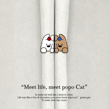 Magnētisks aizkaru klips ar suņa karikatūras tēlu, akrila materiāls, pielāgojams, karikatūras stils