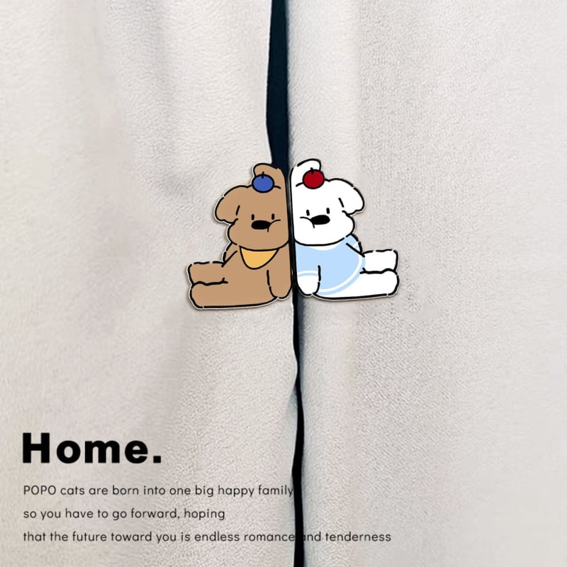 Magnētisks aizkaru klips ar suņa karikatūras tēlu, akrila materiāls, pielāgojams, karikatūras stils