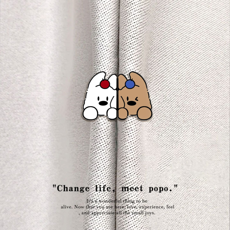 Magnētisks aizkaru klips ar suņa karikatūras tēlu, akrila materiāls, pielāgojams, karikatūras stils