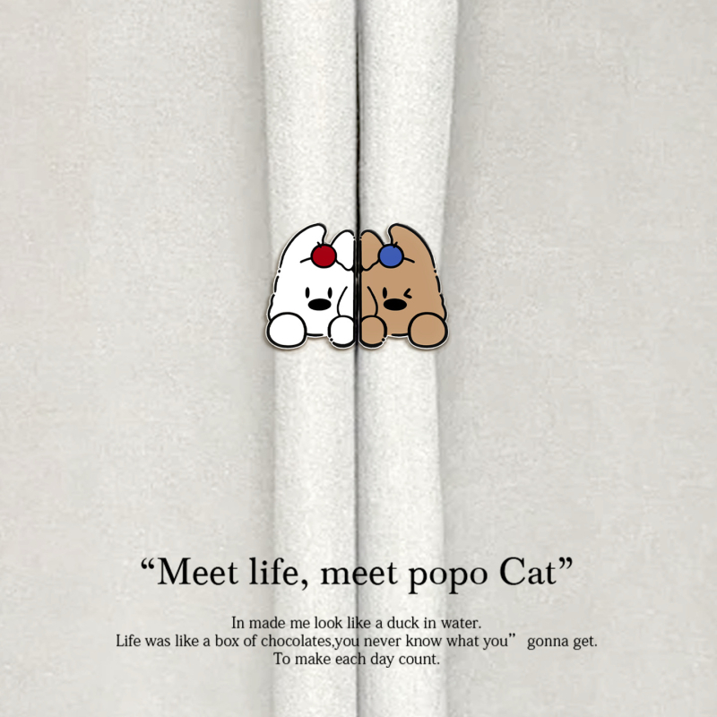 Magnētisks aizkaru klips ar suņa karikatūras tēlu, akrila materiāls, pielāgojams, karikatūras stils