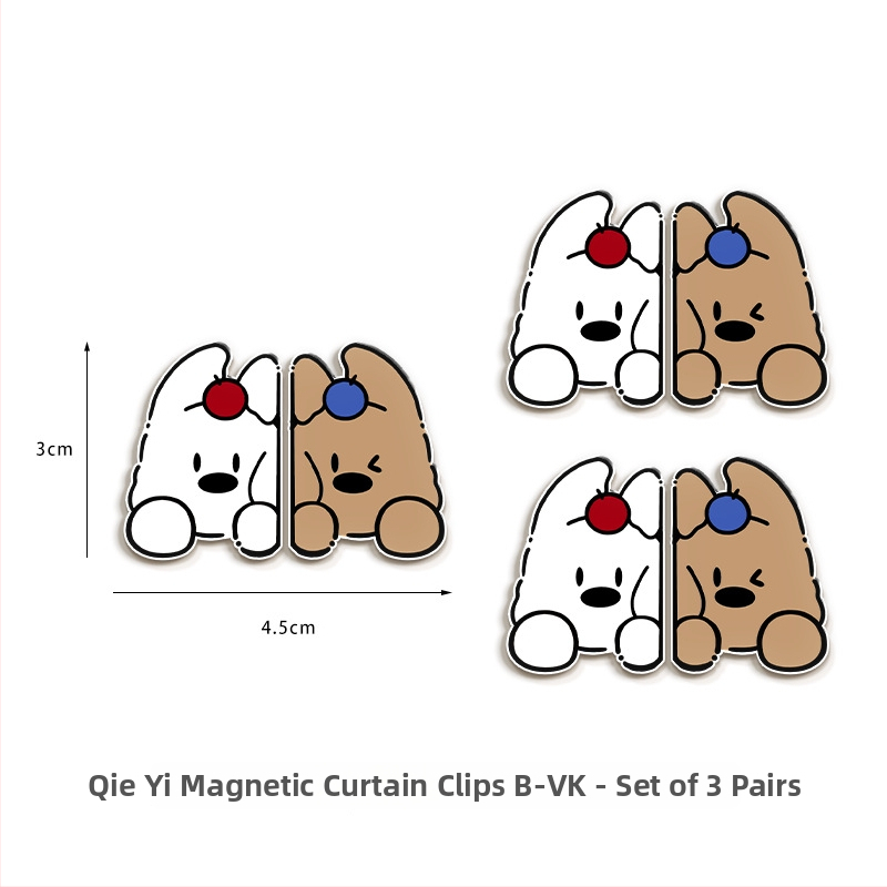 Magnētisks aizkaru klips ar suņa karikatūras tēlu, akrila materiāls, pielāgojams, karikatūras stils