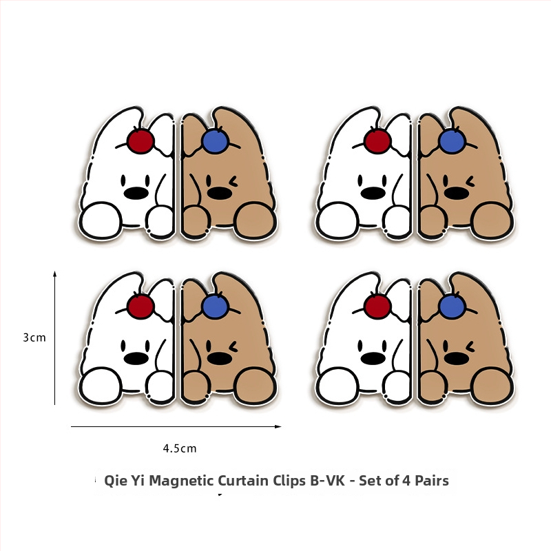 Magnētisks aizkaru klips ar suņa karikatūras tēlu, akrila materiāls, pielāgojams, karikatūras stils