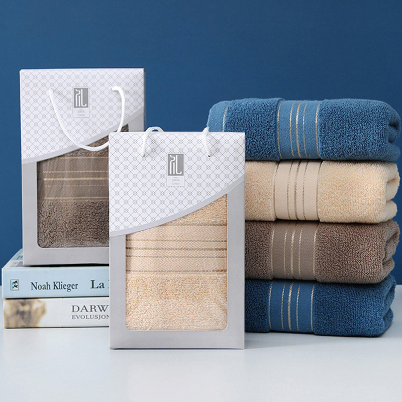 Set darovnih ručnika za lice, 100–120 g/m², 32s vlakno, jednostavno tkanje, 100% pamuk, prilagodljivo