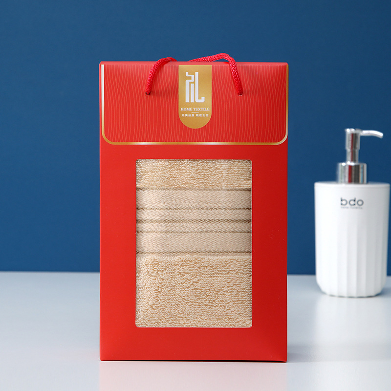 Set darovnih ručnika za lice, 100–120 g/m², 32s vlakno, jednostavno tkanje, 100% pamuk, prilagodljivo