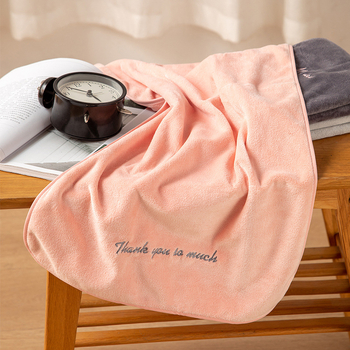 Микрофибърна кърпа за лице с бродирано лого, 130 g/m², полиестерово влакно, бродиране и подгъв