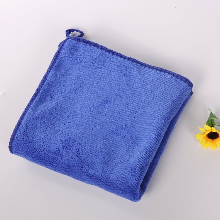 Квадратна микрофибърна кърпа за деца, абсорбираща, с подгъв и велурена обработка (300 g, еднонишкова прежда, 80% полипропиленово влакно)