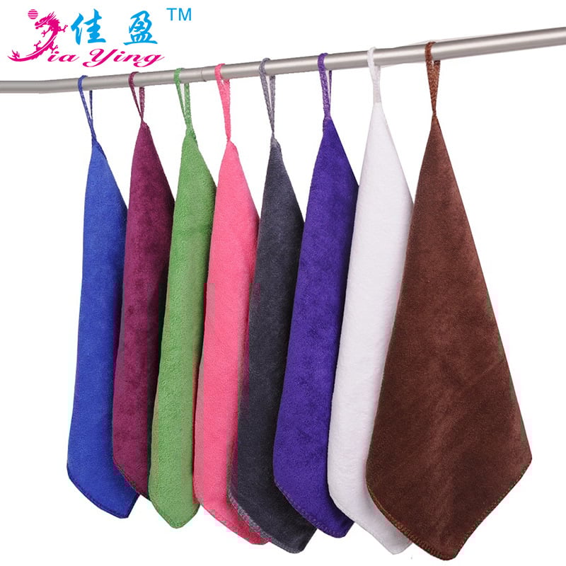 Квадратна микрофибърна кърпа за деца, абсорбираща, с подгъв и велурена обработка (300 g, еднонишкова прежда, 80% полипропиленово влакно)