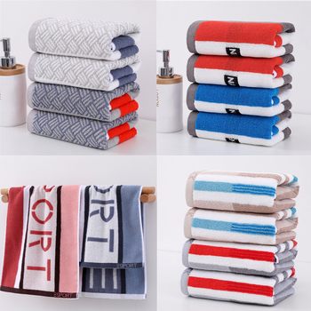 Памучна кърпа за лице, 32 нишки, джакард тъкан, 105 г