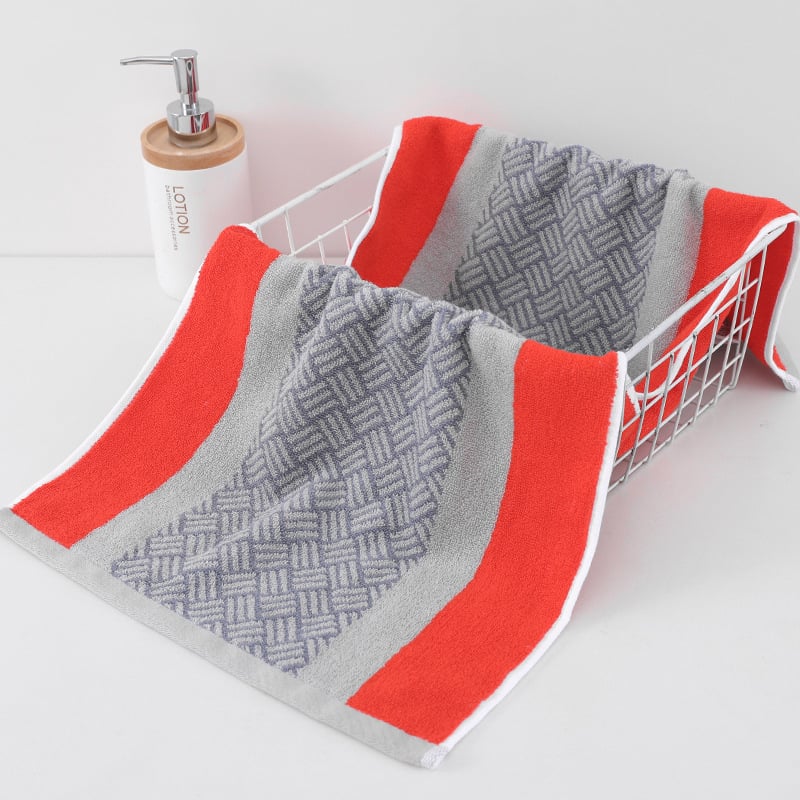 Памучна кърпа за лице, 32 нишки, джакард тъкан, 105 г