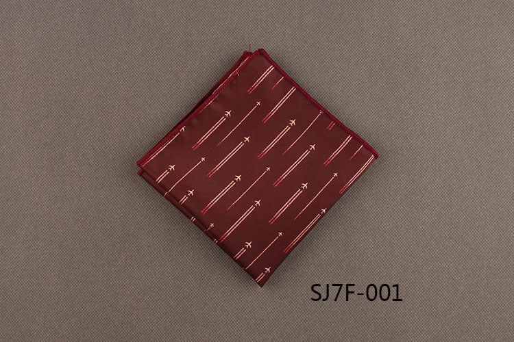 Skyejoan/Skeletron Джобна кърпичка с райе, жакард, полиестерни нишки, Leisure стил