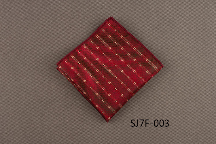 Skyejoan/Skeletron Джобна кърпичка с райе, жакард, полиестерни нишки, Leisure стил