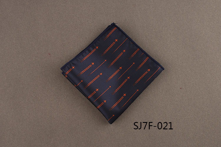 Skyejoan/Skeletron Джобна кърпичка с райе, жакард, полиестерни нишки, Leisure стил