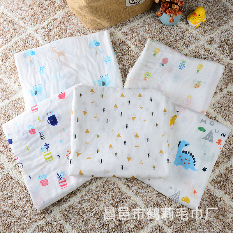 Beebi bambuskiududest rätik – kahekordne kiht, 30% puuvill / 70% bambus, lihtne kude, 200-300 g