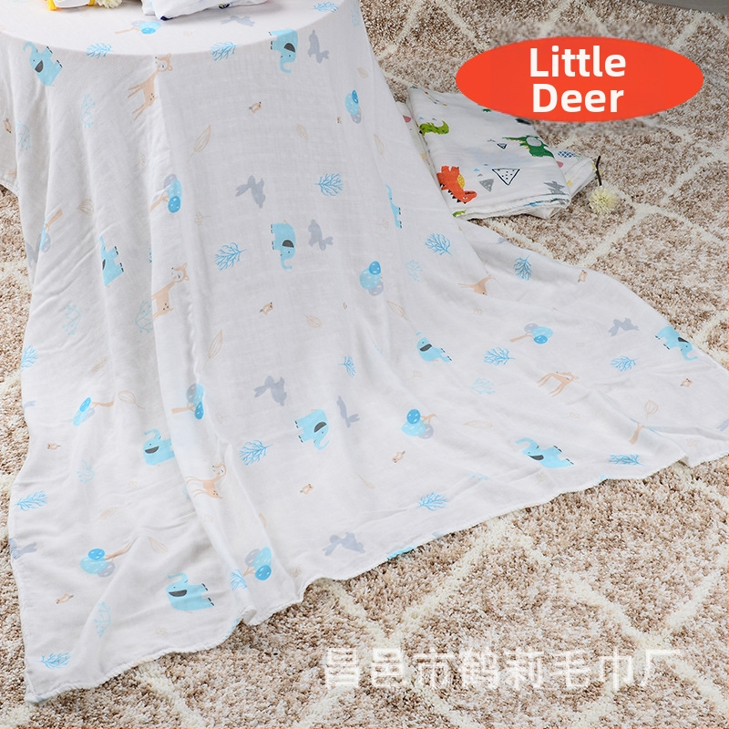 Zīdaiņu dvielis no bambusa šķiedras – dubultslānis, 30% kokvilna / 70% bambuss, vienkārša austuve, 200-300 g